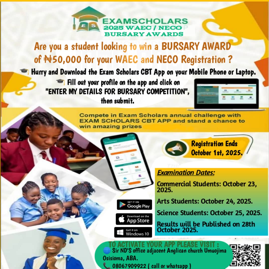 Registration Commences for ExamScholars Scholarship Awards